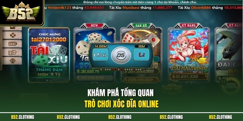 Khám phá tổng quan trò chơi xóc đĩa online