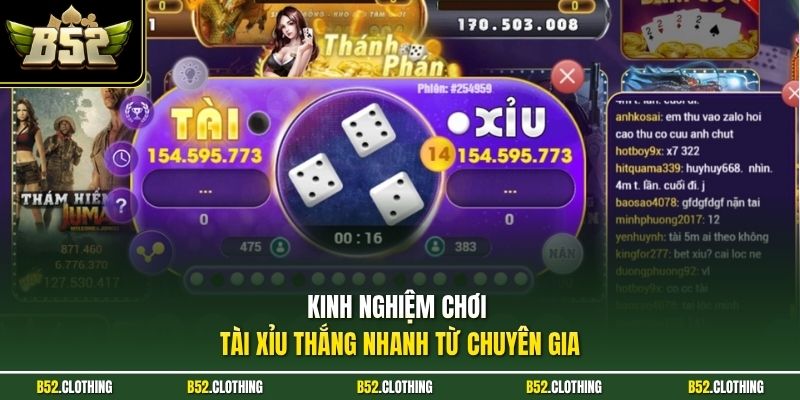 Kinh nghiệm chơi tài xỉu thắng nhanh từ chuyên gia